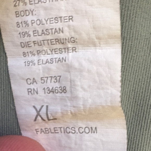 Fabletics Sage Ribbed Sports Bra crop top - Picture 5 of 5